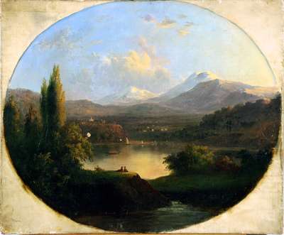 A lake in the Apennines - Ricci Guido